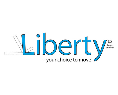 Logodesign til fremstillingsvirksomheden Liberty Care Company ved Courage Design