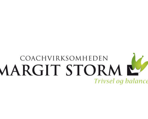 Redesign af Margit og Storm logo ved Courage Design